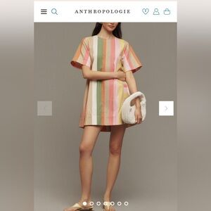 The Emmy Short-Sleeve Swing Mini Dress by Maeve